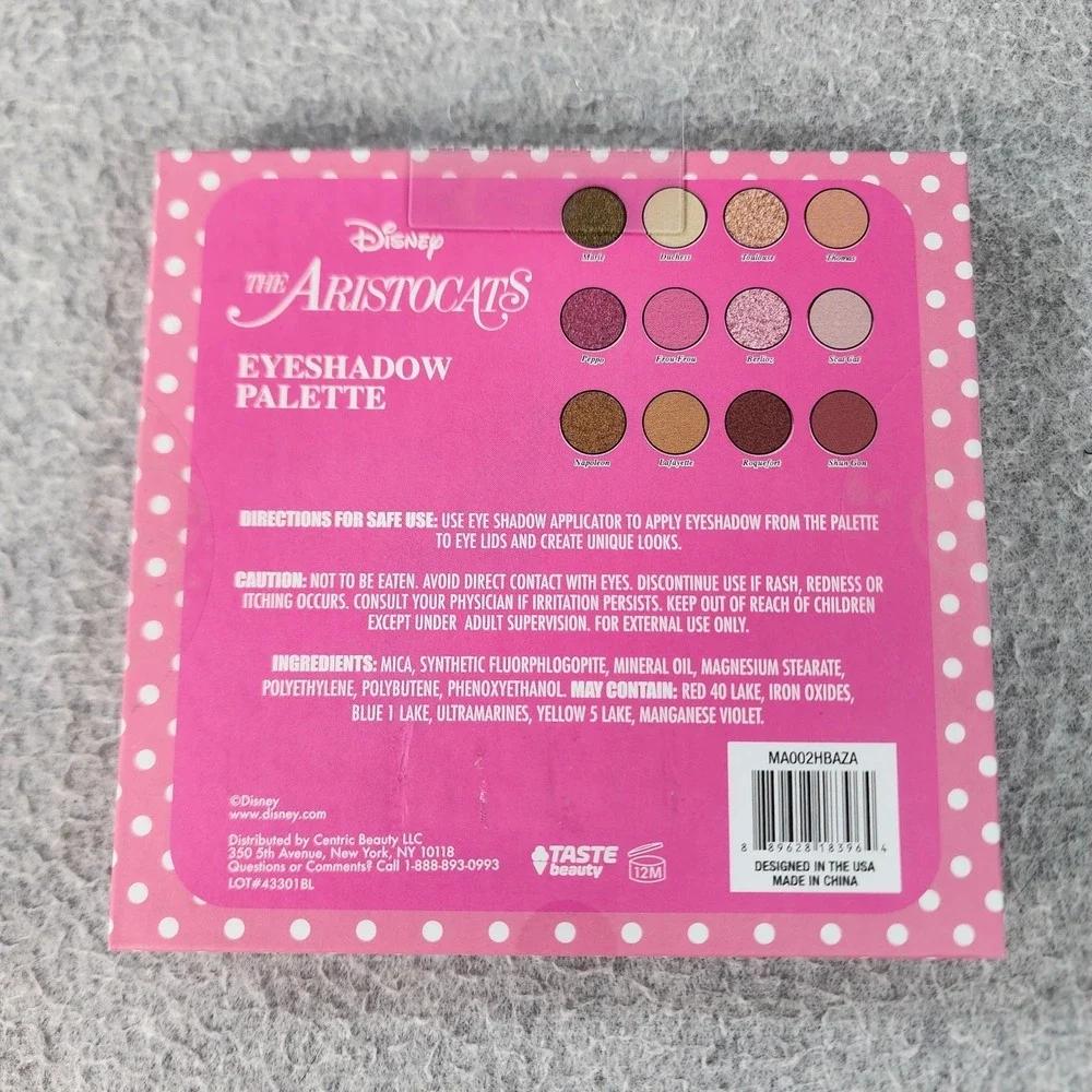 Disney Aristocats‎ Marie 12 Eyeshadow Palette Eye Shadow 0.48 Oz Taste Beauty
